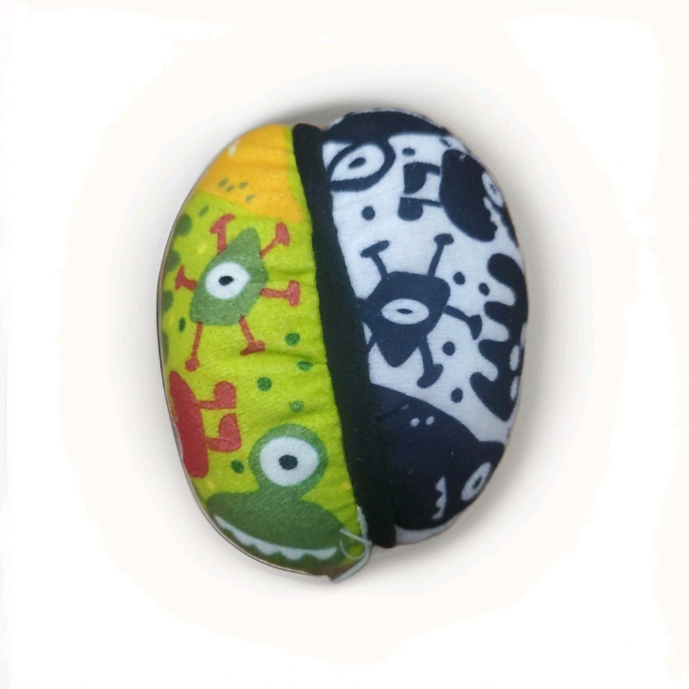 4moms mamaRoo Replacement Toy Ball Reversible Black & White Green Monster Plush